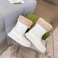 GG HORSEBIT CHEVRON QUILTED BOOTS WHITE
