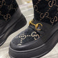 GG 1955 HORSEBIT SNOW BOOTS VELVET FABRIC BLACK