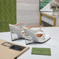GG WOMEN'S WEDGE MULE WHITE 827856 CLG00 9014