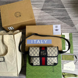GG Chest Bag black meo   shoulder crossbody bag 674081 free shipping