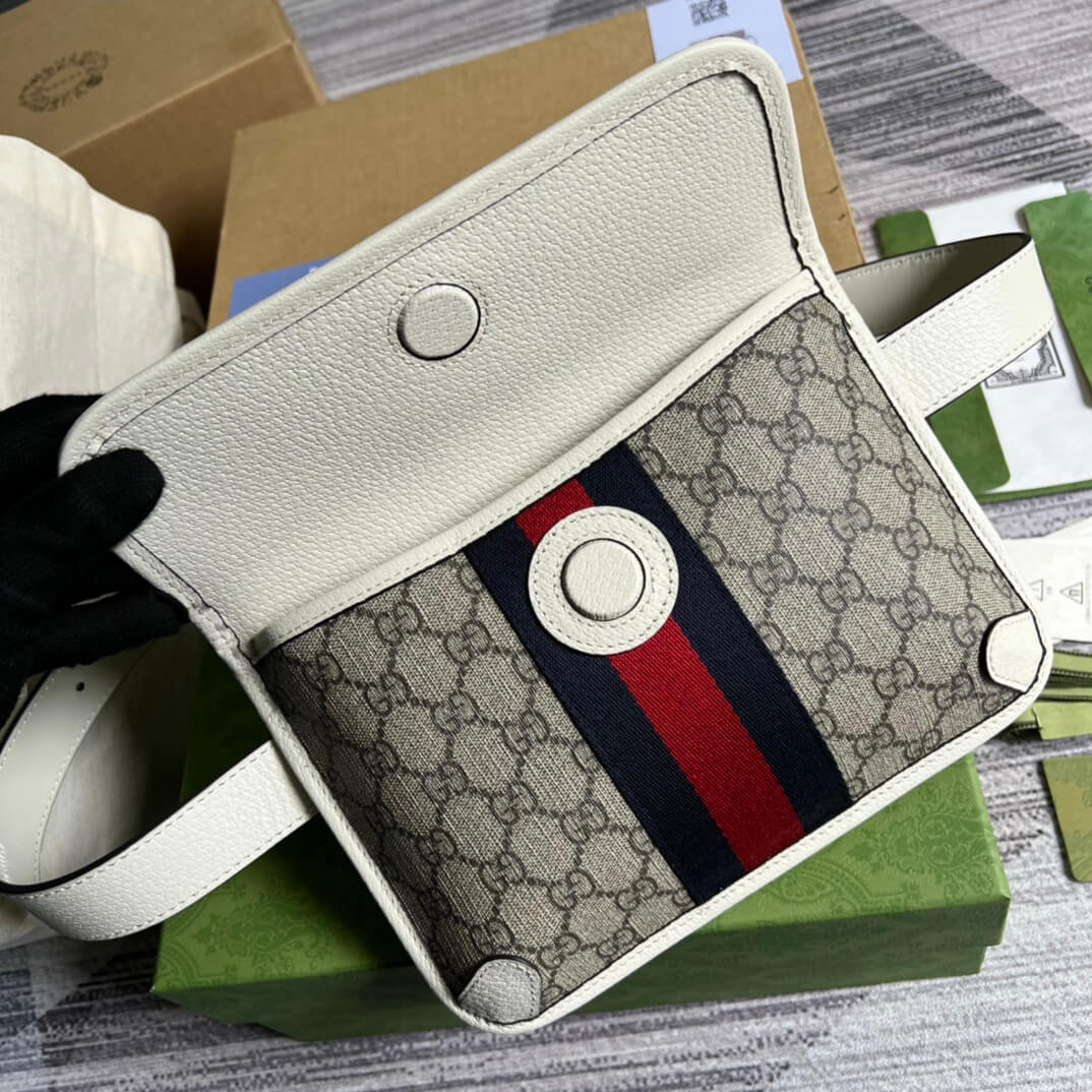 GG Chest Bag white meo   shoulder crossbody bag 674081