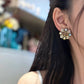 GG Crystal Colorful Rhinestone Inlaid Flower Series Earring Ring EHC20