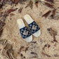GC new MARMONT SLIDES slippers black starboard flat canvas sandals