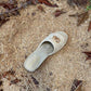 GC new MARMONT SLIDES slippers apricot starboard flat canvas sandals