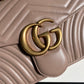 ?443496 GG Marmont medium matelassé shoulder bag Nude pink leather gold hardware