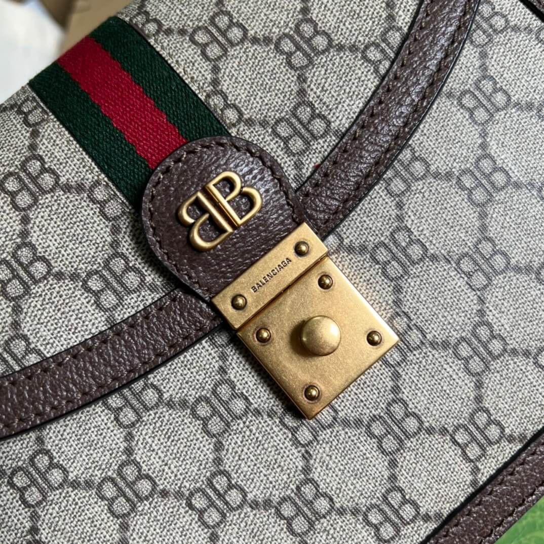 GG gold BB shoulder crossbody bag brown Co branded style 680119
