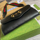 GG Horsebit Envelope chain sling bag black