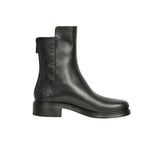 GG LEATHER ANKLE BOOTS BLACK