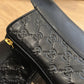 GG LEATHER ANKLE BOOTS BLACK