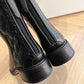 GG LEATHER ANKLE BOOTS BLACK