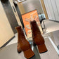 GG HORSEBIT PLAQUE ANKLE BOOTS BROWN 719830 1DO50 2347