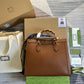 GG DIANA Bamboo joint tote handbag cowhide brown Embossing 655659