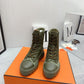 HM FRESH ANKLE BOOTS GREEN
