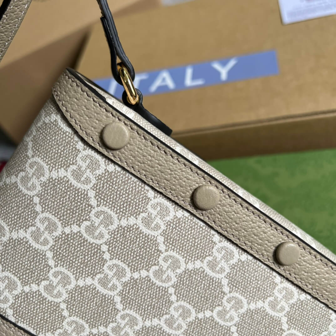 GC Horsebit 1955 crossbody bag white 625615