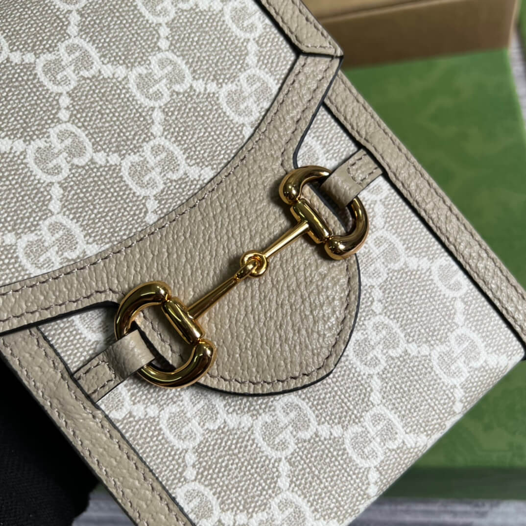 GC Horsebit 1955 crossbody bag white 625615