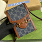 GC Horsebit 1955 mini bag Shoulder crossbody Bag 625615 denim leather Blue