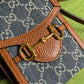 GC Horsebit 1955 mini bag Shoulder crossbody Bag 625615 denim leather Blue