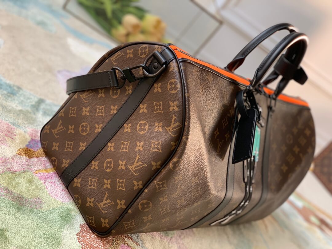M45616 Keepall Bandoulière 50 Monogram leather travel bag