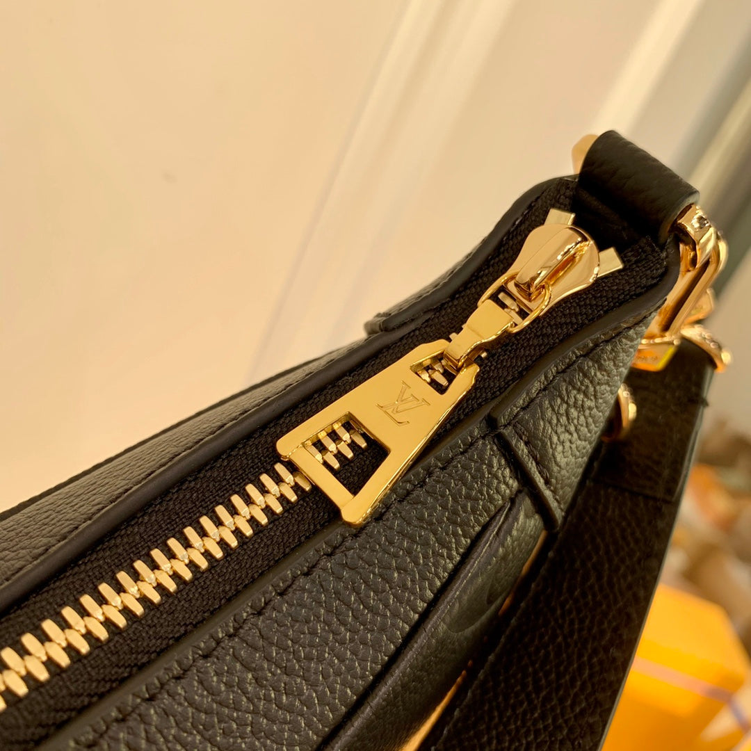 M46002 Louis Vuit Bagatelle Mini Hobo Handbag Black