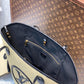 M59963 M59808 Black Plain Leather Logo Straw Bags 2022 SS free shipping