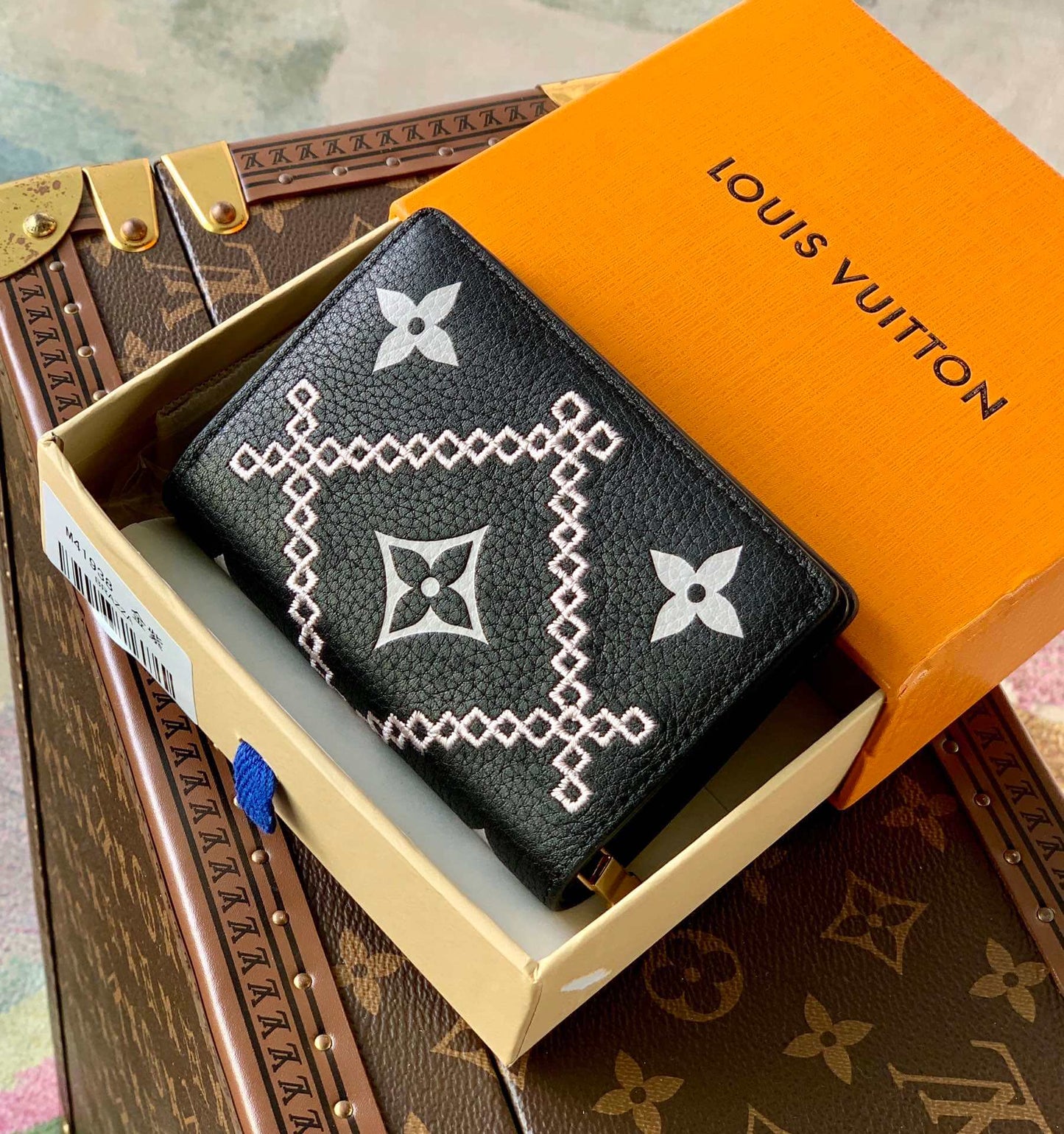 M41938 M81212 CLÉA WALLET black Monogram Embroidery