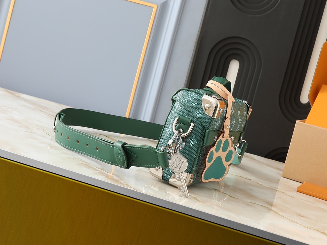 LV SOUL TRUNK BAG GREEN 19CM M12686
