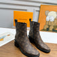 LV JAZZ BOOTS MONOGRAM EBENE BROWN 1ADBKP