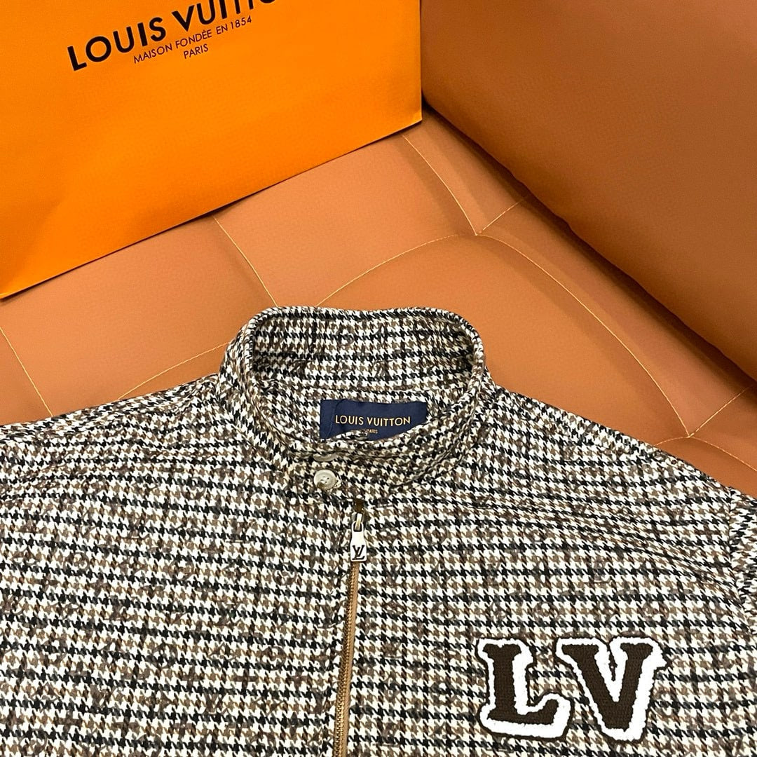 LV MONOGRAM WOOL HARRINGTON BLOUSON BEIGE 1AGIP6