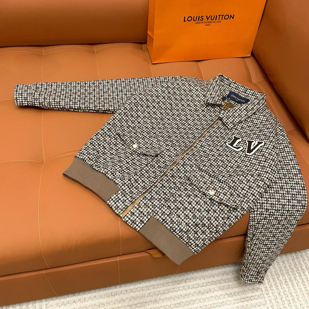 LV MONOGRAM WOOL HARRINGTON BLOUSON BEIGE 1AGIP6