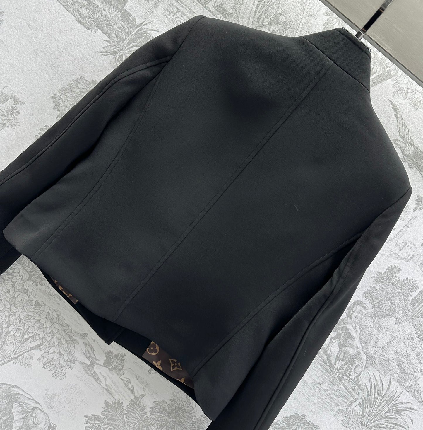 LV LV BUTTON OFFICER JACKET BLACK 1AGOKI