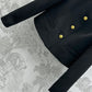 LV LV BUTTON OFFICER JACKET BLACK 1AGOKI