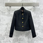 LV LV BUTTON OFFICER JACKET BLACK 1AGOKI