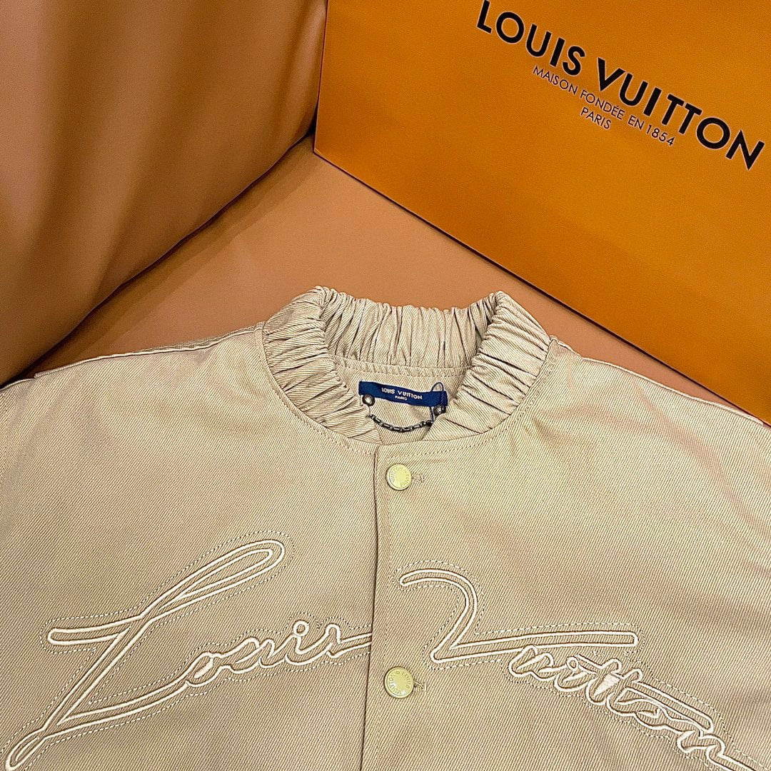 LV BOMBER JACKET TAUPE BROWN 1AFQDS