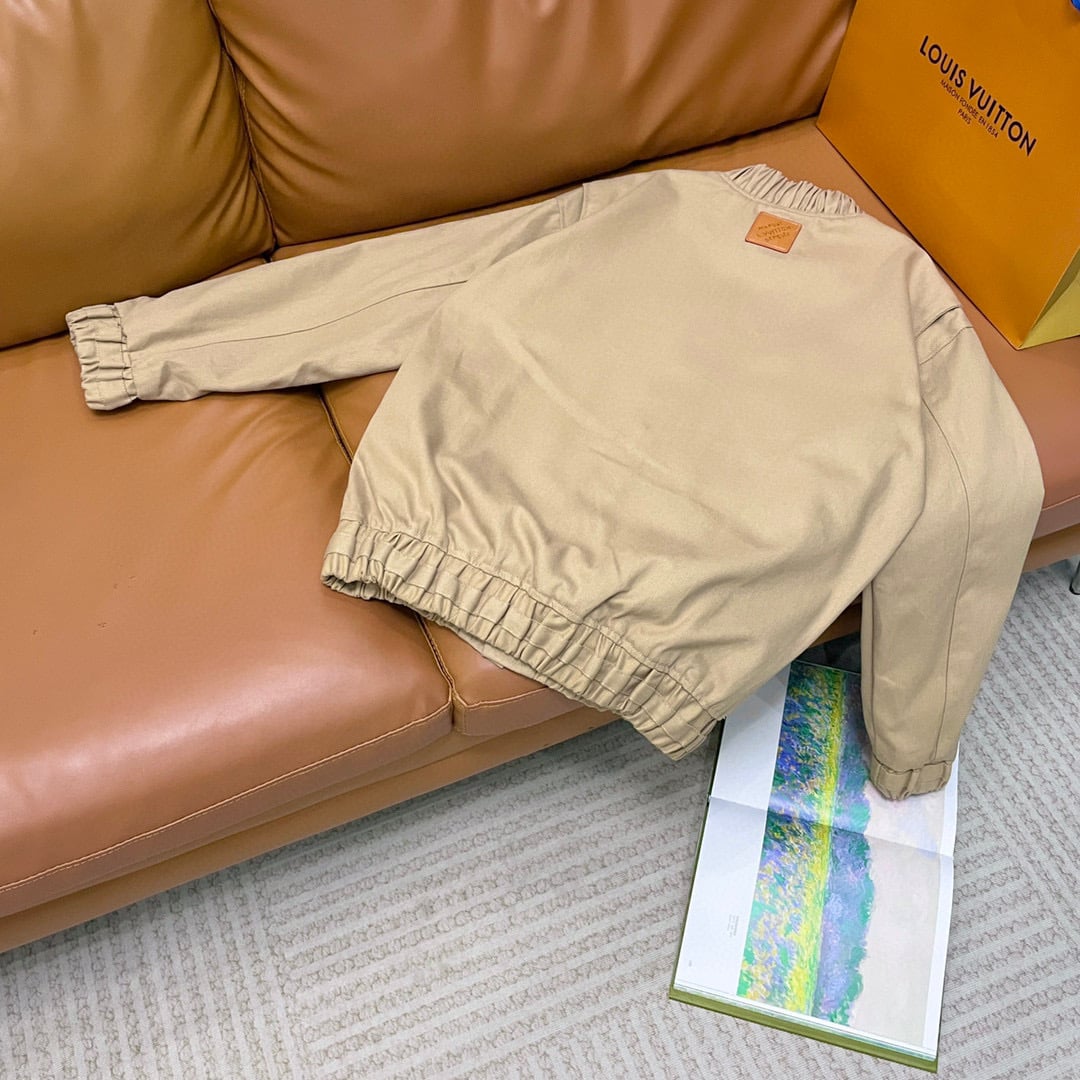 LV BOMBER JACKET TAUPE BROWN 1AFQDS