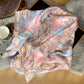LV VIVIENNE 90 SPEEDY SQUARE SILK SCARF LIGHT PINK 90CM M79155