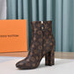 LV SILHOUETTE ANKLE BOOT MONOGRAM BROWN