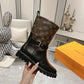 LV TERRITORY FLAT ANKLE BOOT MONOGRAM BROWN
