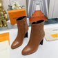 LV SILHOUETTE ANKLE BOOT BROWN