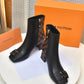 LV SHAKE ANKLE BOOTS BLACK AND BROWN