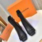 LV SHAKE ANKLE BOOTS BLACK AND BROWN