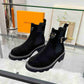 LV LV BEAUBOURG ANKLE BOOT SUEDE IN BLACK 1ACKCJ