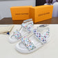 LV X MURAKAMI LV SUNSET FLAT COMFORT SANDAL WHITE 1AGXEQ