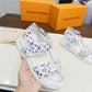 LV X MURAKAMI LV SUNSET FLAT COMFORT SANDAL WHITE 1AGXEQ