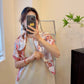 LV VIVIENNE 90 SPEEDY SQUARE SILK SCARF TAN BROWN 90CM M79157