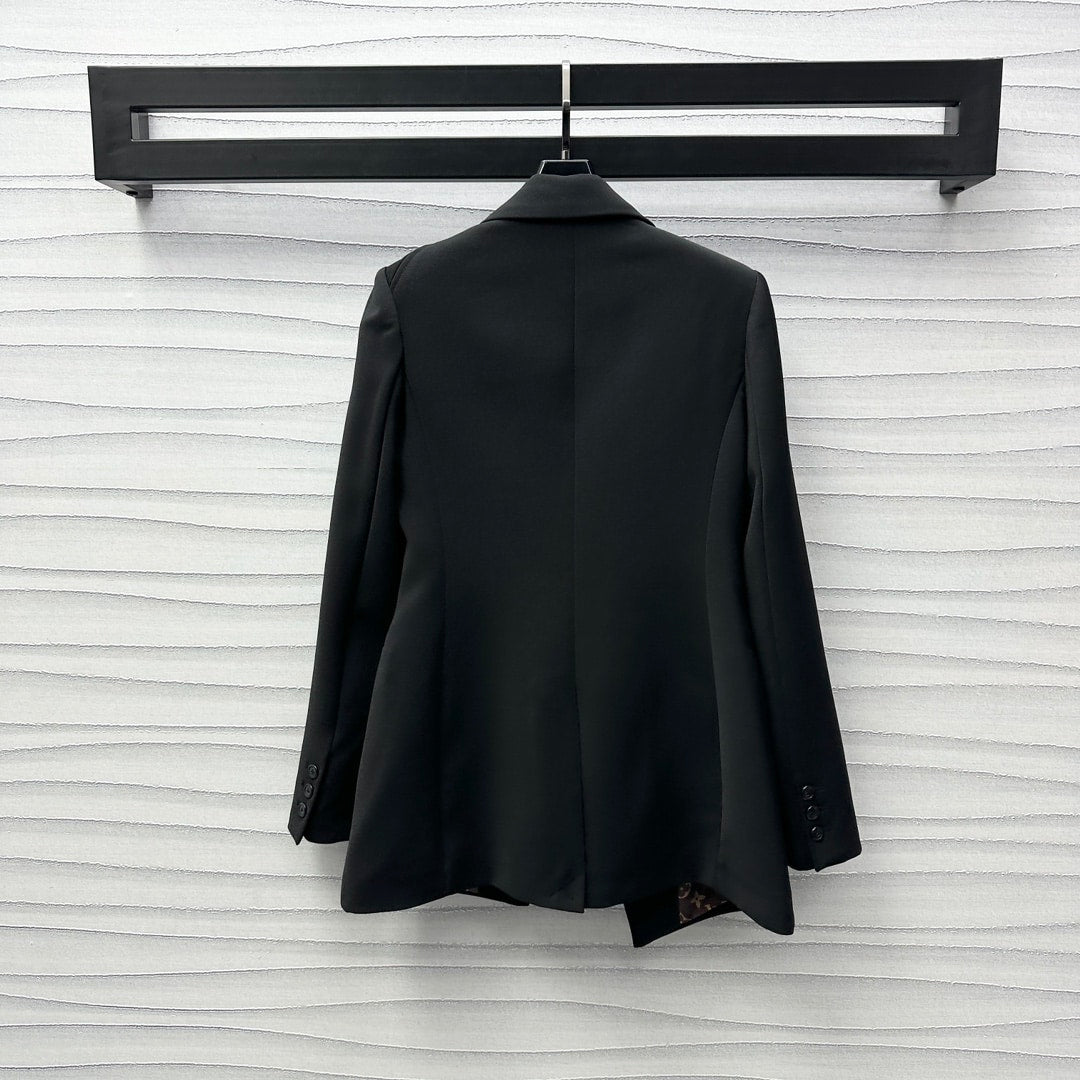 LV MONOGRAM BELT BLAZER BLACK 1AGNP3