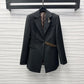 LV MONOGRAM BELT BLAZER BLACK 1AGNP3