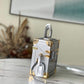 M10115 CAMERA BOX silver monogram 20cm COWHIDE REAL LEATHER