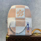 M20664 Racer Backpack Damier Spray Virgil Abloh white pink red