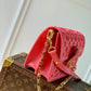 M20747 MINI DAUPHINE Monogram Reverse cross body bags shoulder bag rose red 20cm 25cm