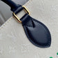 M20815 ONTHEGO TOTE BAG EMBROIDERED AND LEATHER TRIM SMALL 35 BLACK GREEN